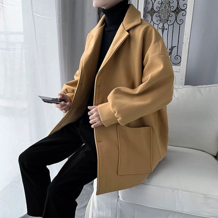 Oversized Single-Breasted Trench Coat