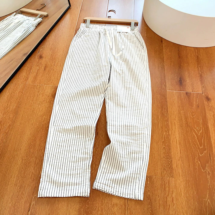 Pinstripe Wide Leg Pants