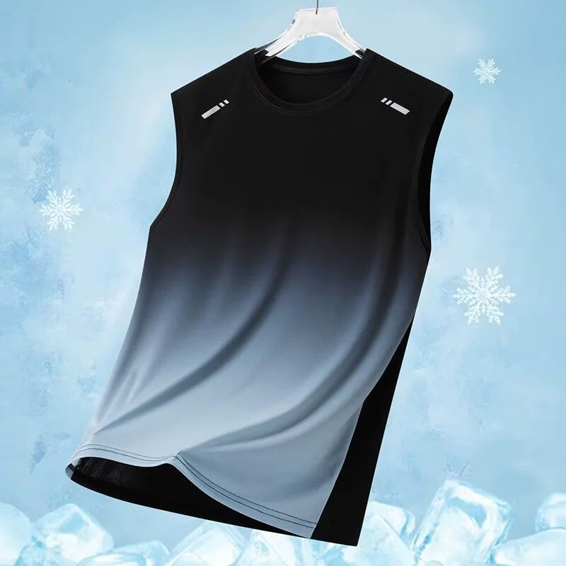 Gradient Quick-Dry Sleeveless Training Tank Top