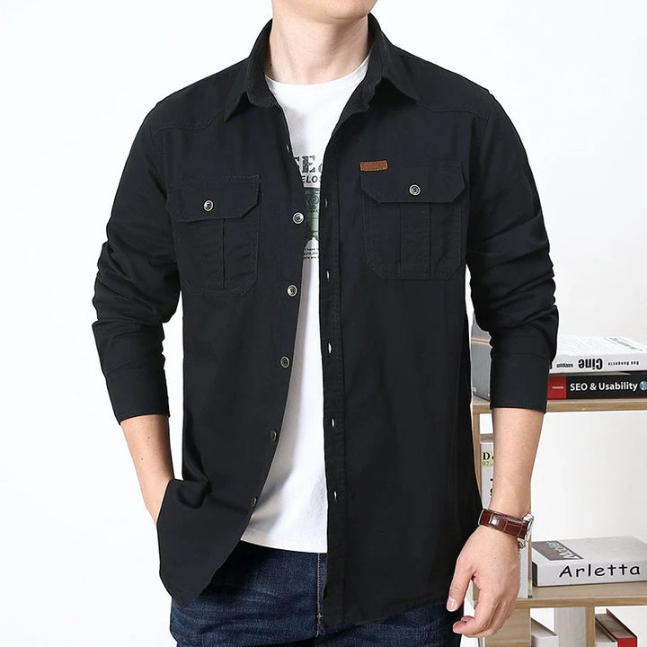 Men’s Casual Utility Pocket Shirt