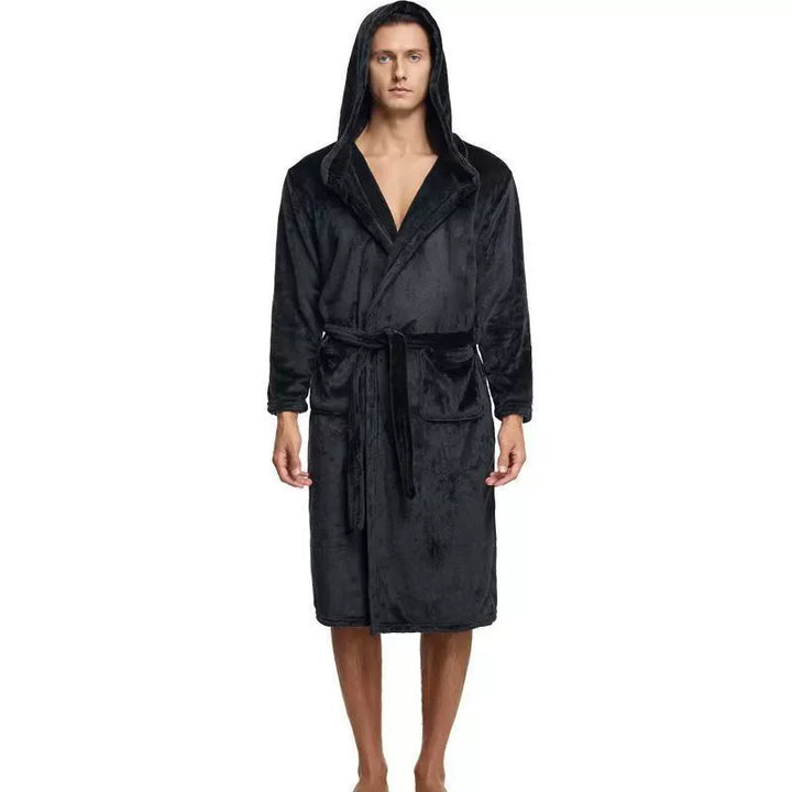 Thick Flannel Bathrobe