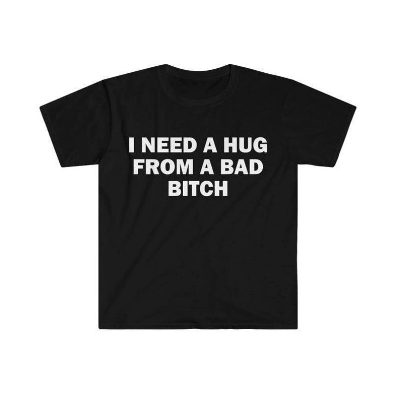 Funny Bold Quote Short Sleeve Cotton Tee
