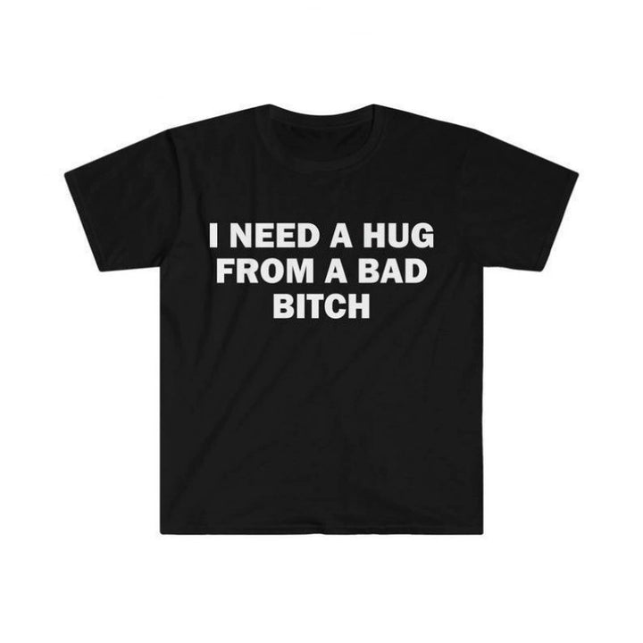 Funny Bold Quote Short Sleeve Cotton Tee