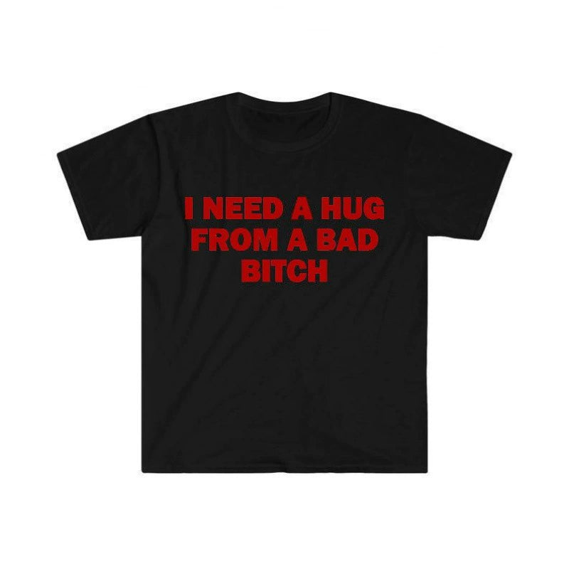 Funny Bold Quote Short Sleeve Cotton Tee