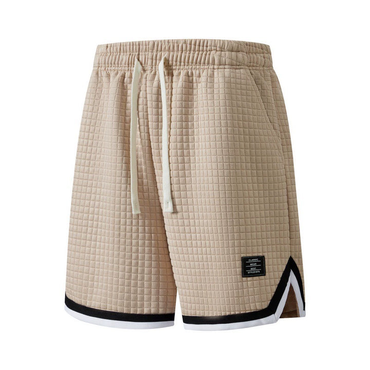 Textured Athletic Mesh Shorts