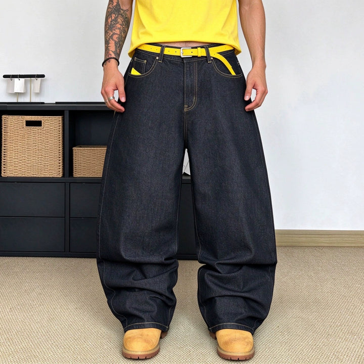 Star Graphic Baggy Jeans