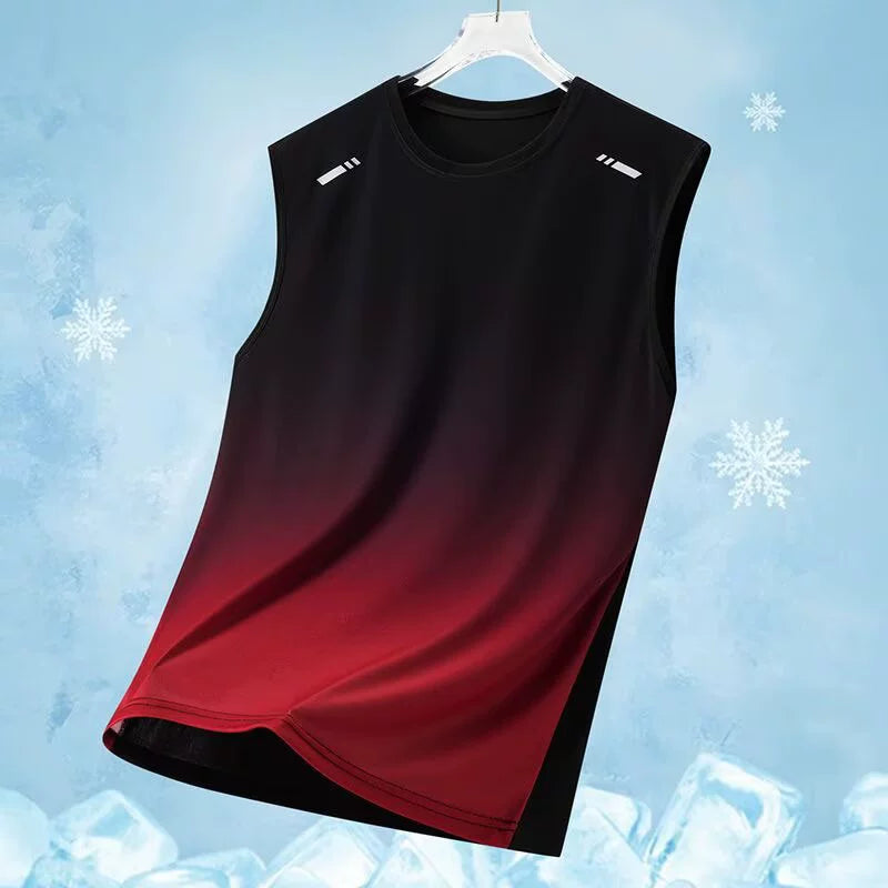 Gradient Quick-Dry Sleeveless Training Tank Top