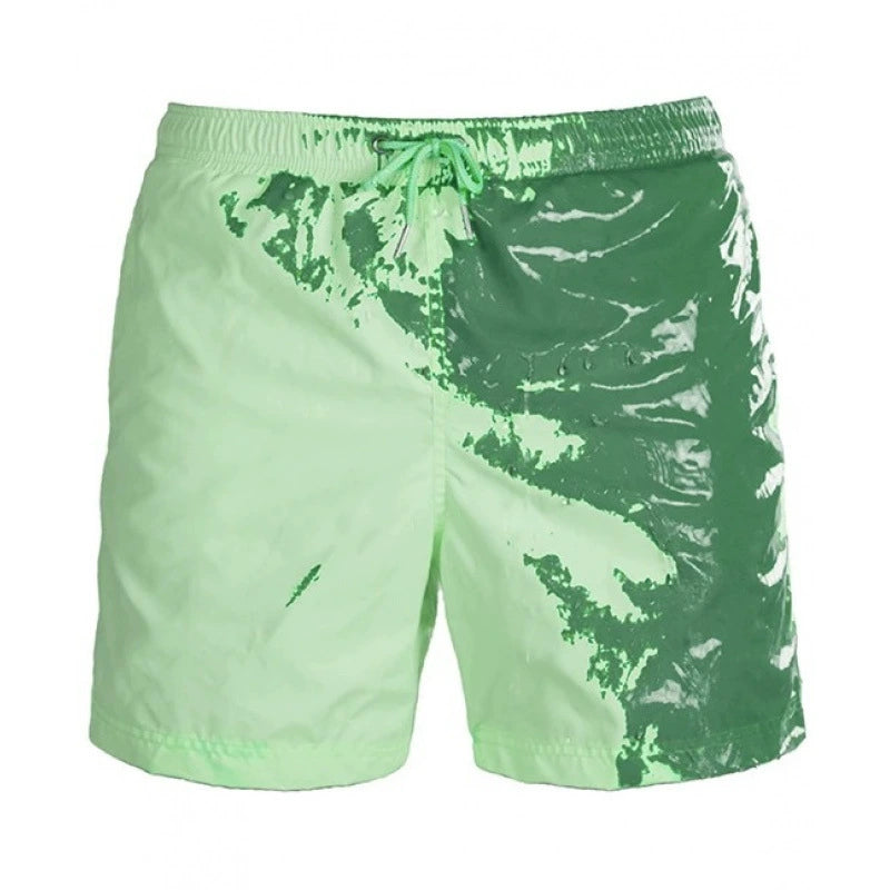 Water-Reactive Color-Changing Swim Trunks