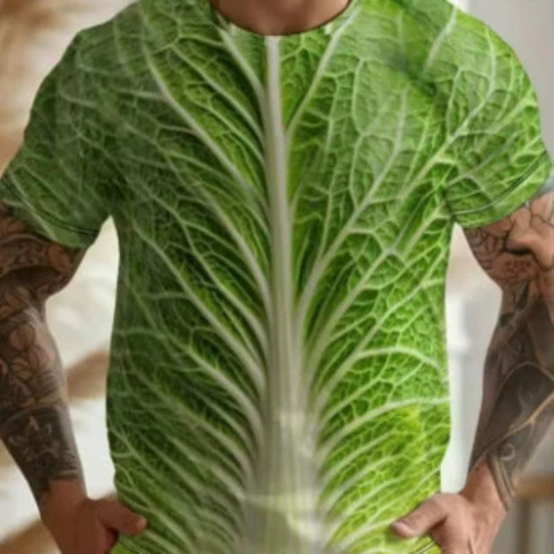 Funny Cabbage Graphic T-Shirt