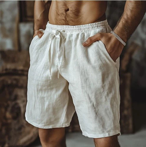 Linen Blend Summer Shorts