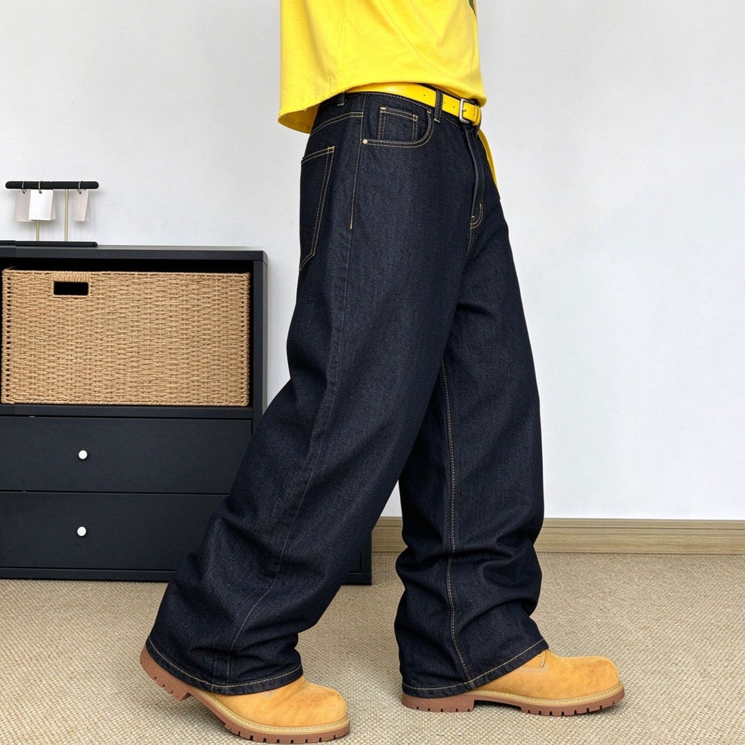 Star Graphic Baggy Jeans