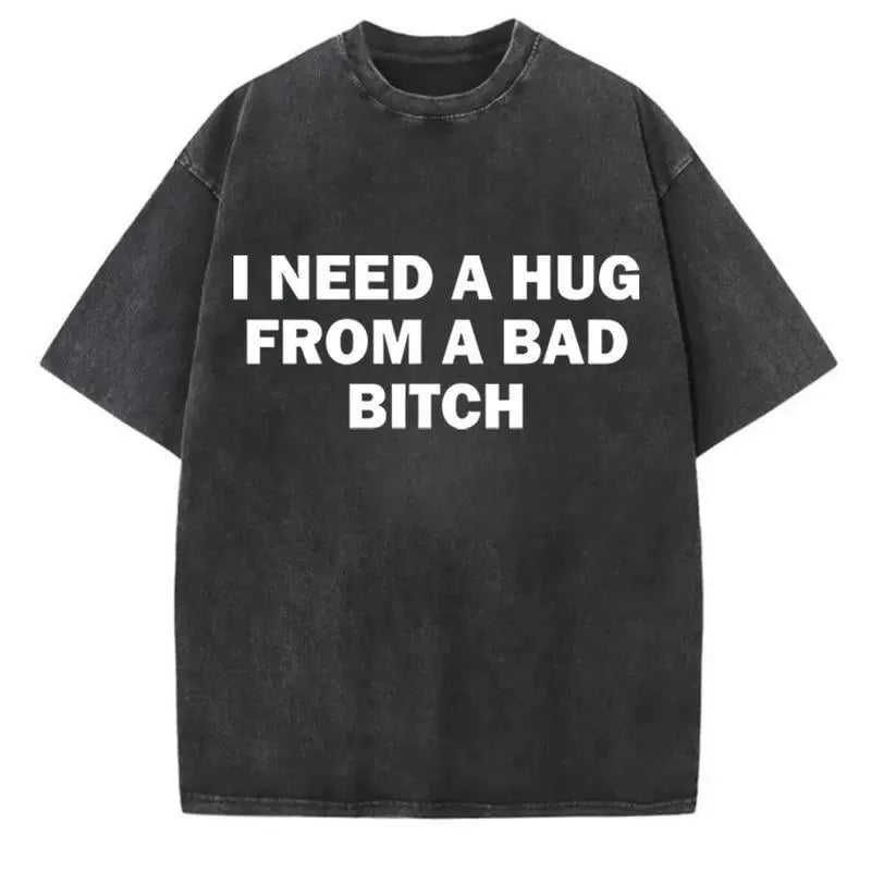 Funny Bold Quote Short Sleeve Cotton Tee