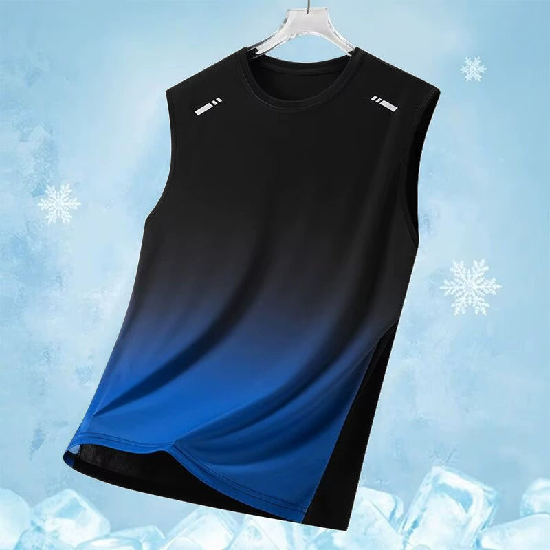 Gradient Quick-Dry Sleeveless Training Tank Top