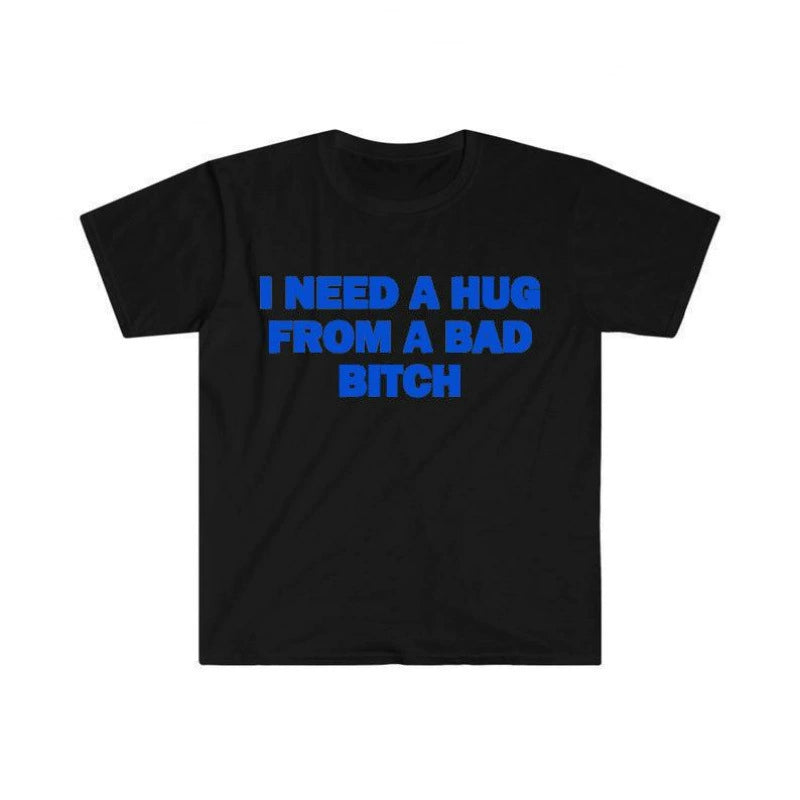 Funny Bold Quote Short Sleeve Cotton Tee