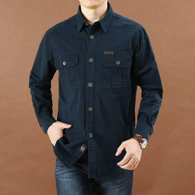 Men’s Casual Utility Pocket Shirt