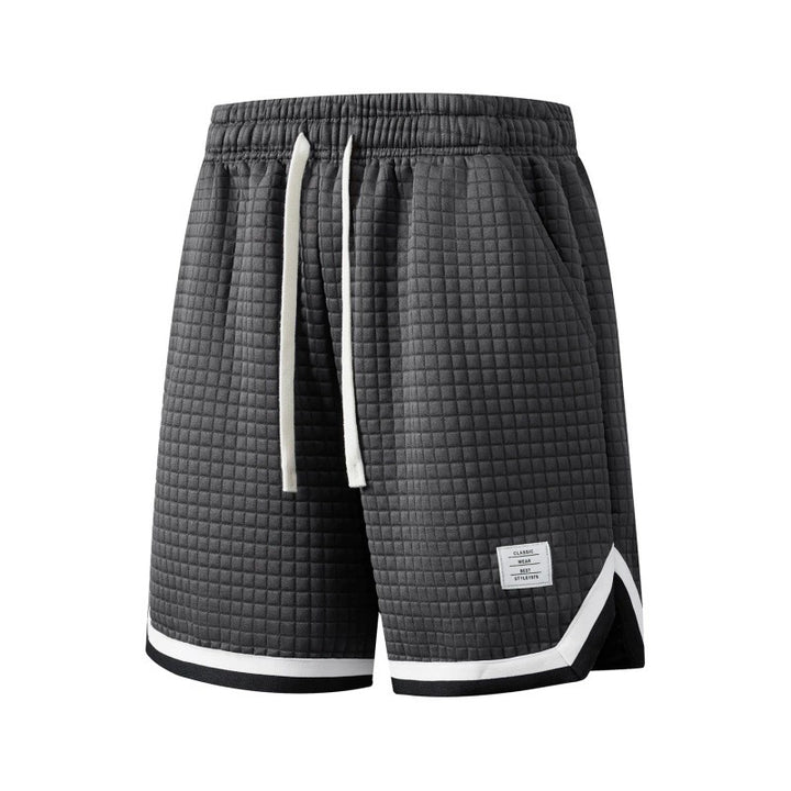 Textured Athletic Mesh Shorts
