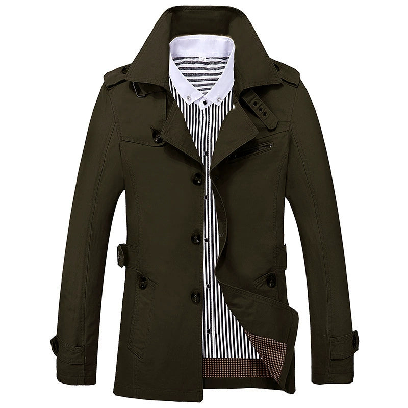 Military-Inspired Trench Coat