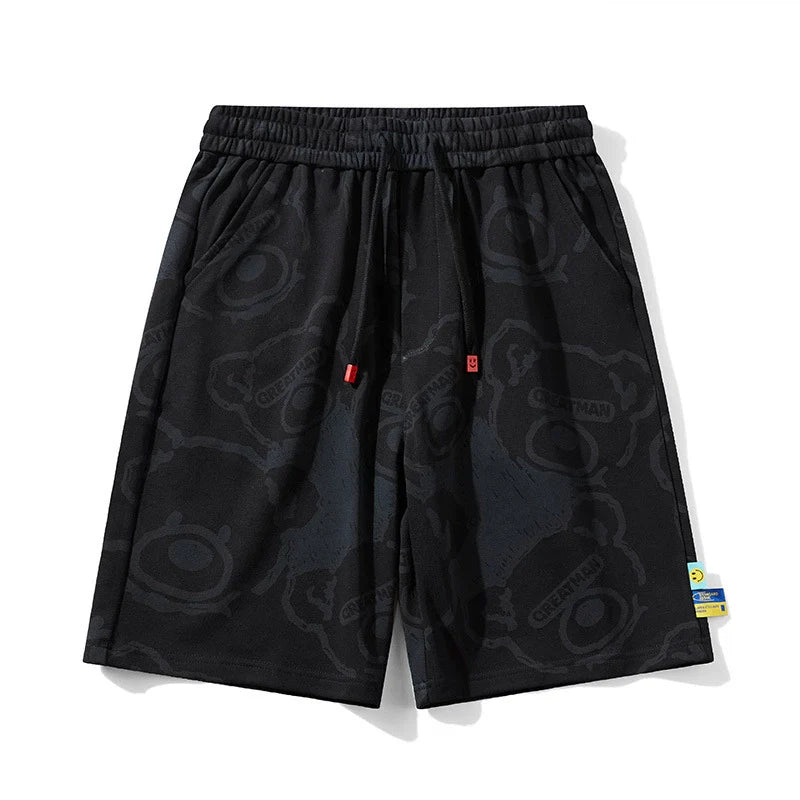 Men’s All-Over Bear Print Beach Shorts