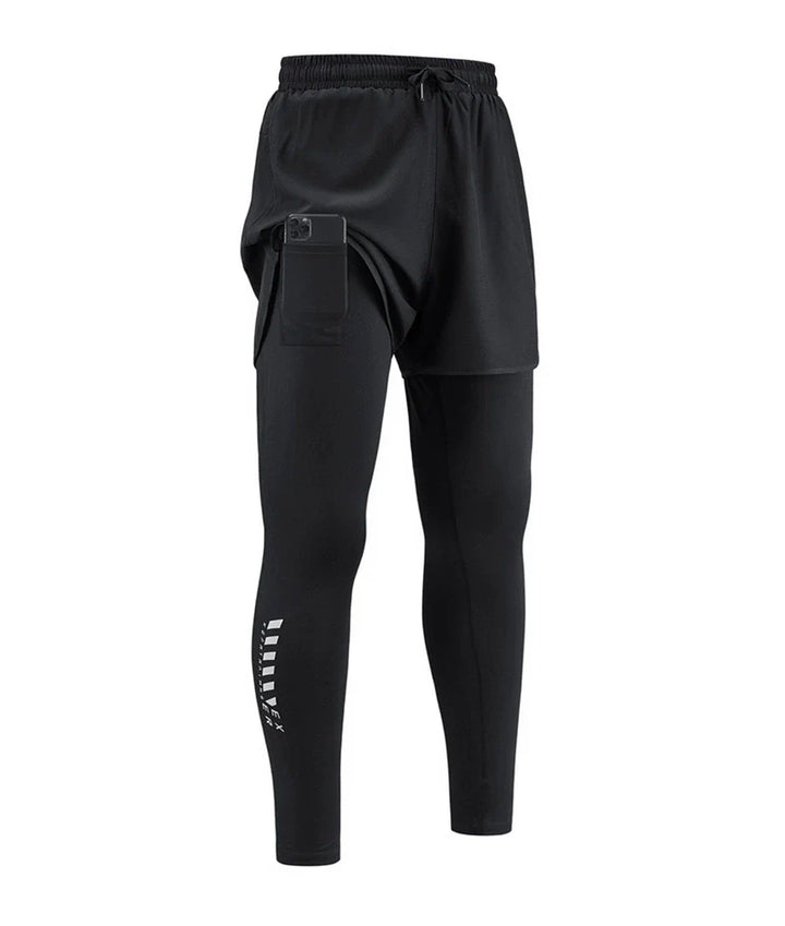 Men’s 2-in-1 Stretch Quick-Dry Athletic Joggers
