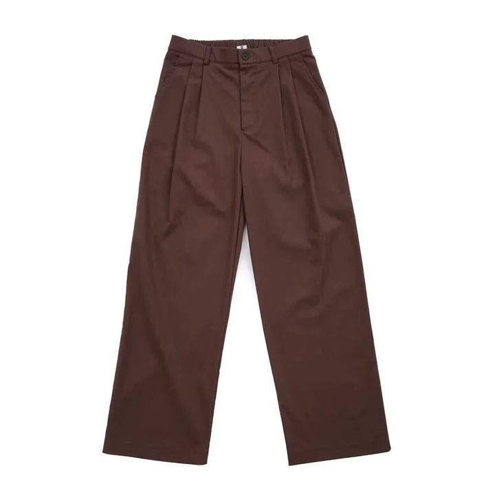 Men’s Vintage Deconstructed Straight-Leg Trousers