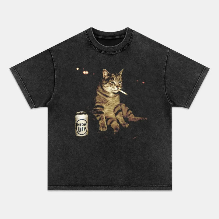 WACKY CAT Vintage Graphic T-Shirt