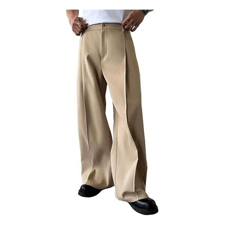 Men’s Wide Leg Dress Trousers