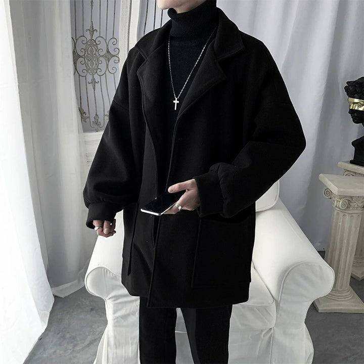 Oversized Single-Breasted Trench Coat