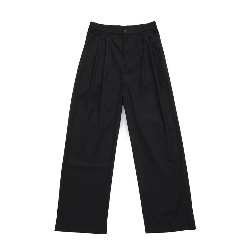 Men’s Vintage Deconstructed Straight-Leg Trousers