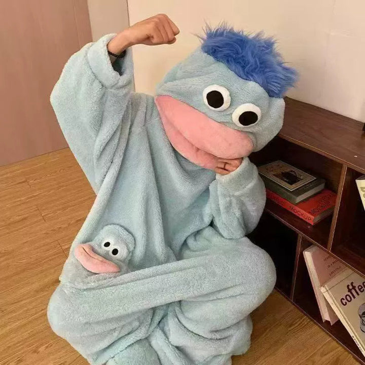 Funny Fuzzy Monster Pajama Set