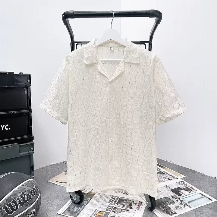 Artistic Cuban Collar Summer Shirt