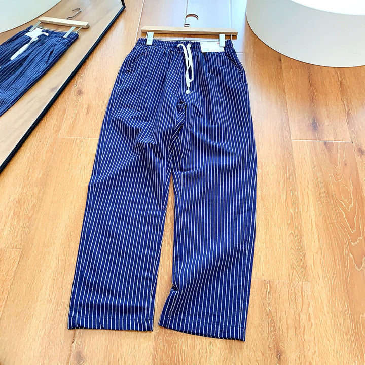 Pinstripe Wide Leg Pants