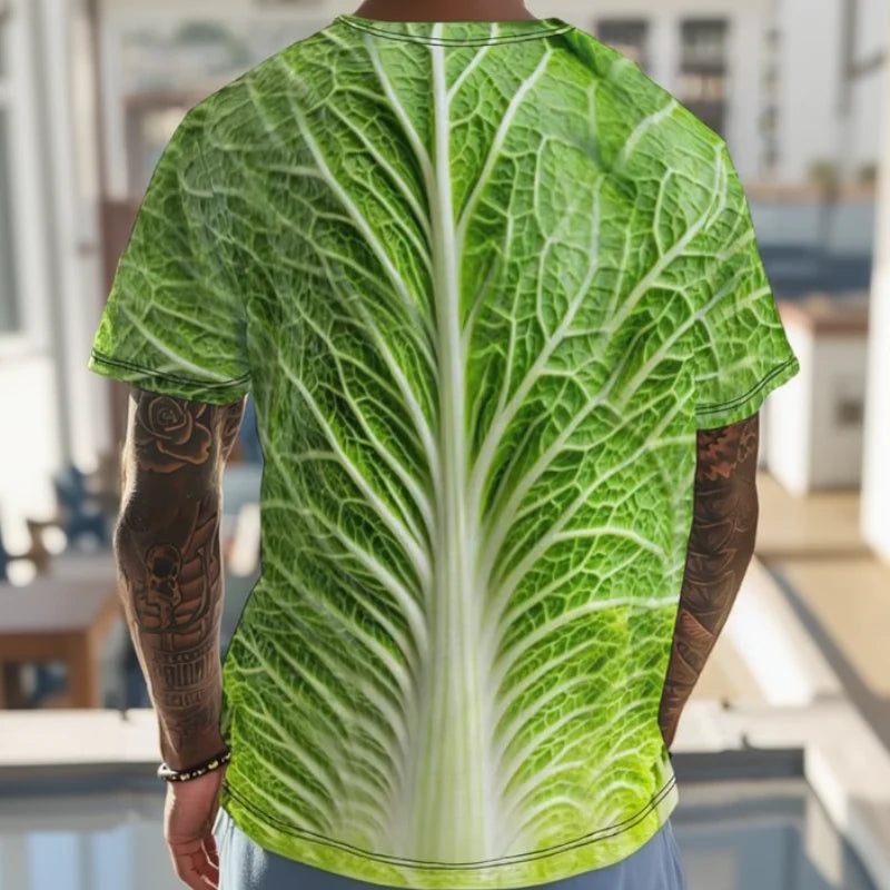Funny Cabbage Graphic T-Shirt