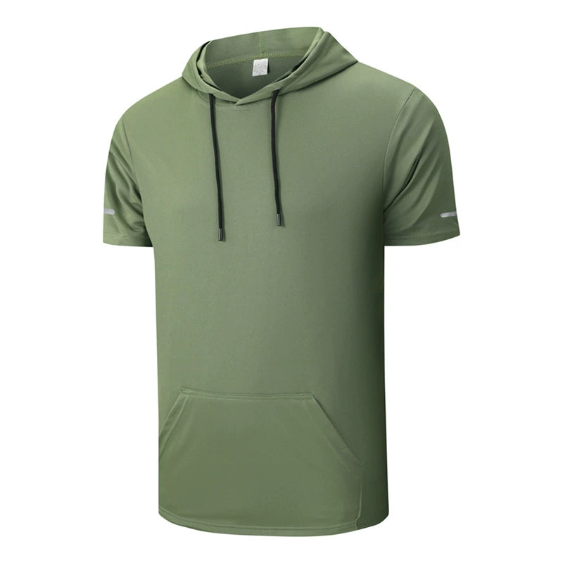 Quick-Dry Hooded Performance T-Shir