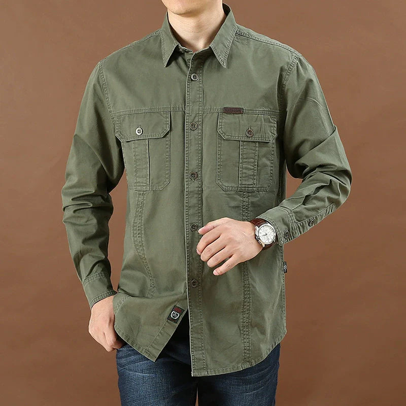 Men’s Casual Utility Pocket Shirt