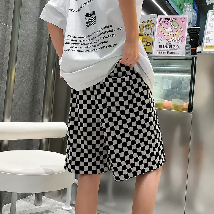 Men’s Color Block Loose Fit Sport Shorts