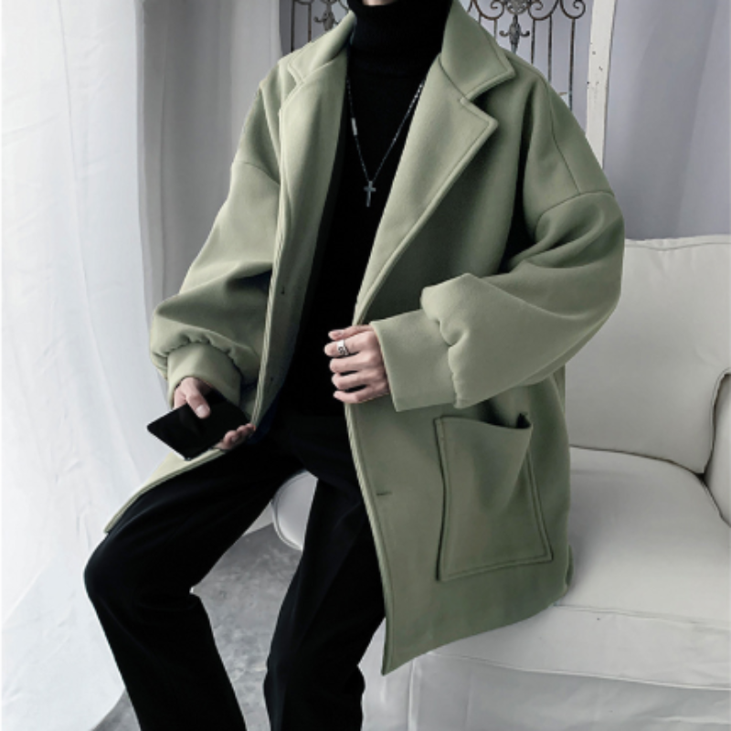 Oversized Single-Breasted Trench Coat