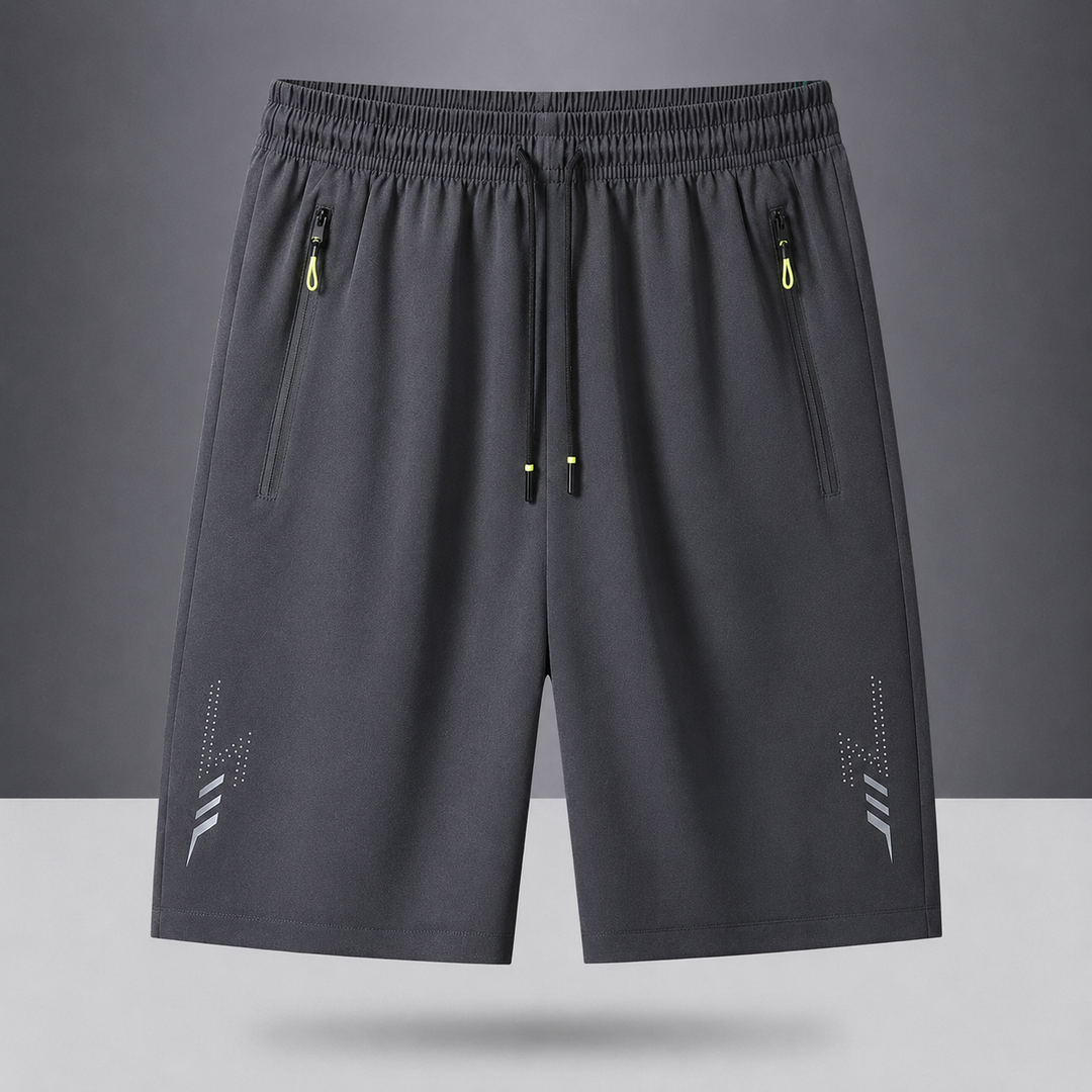Men’s Ice Silk Quick-Dry Athletic Shorts