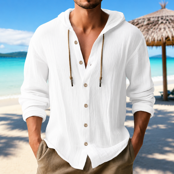 Men’s Hooded Linen Shirt