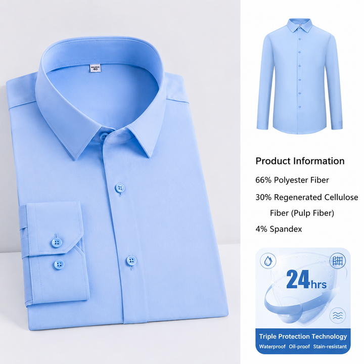Waterproof Stain-Resistant Business Dress Shirt