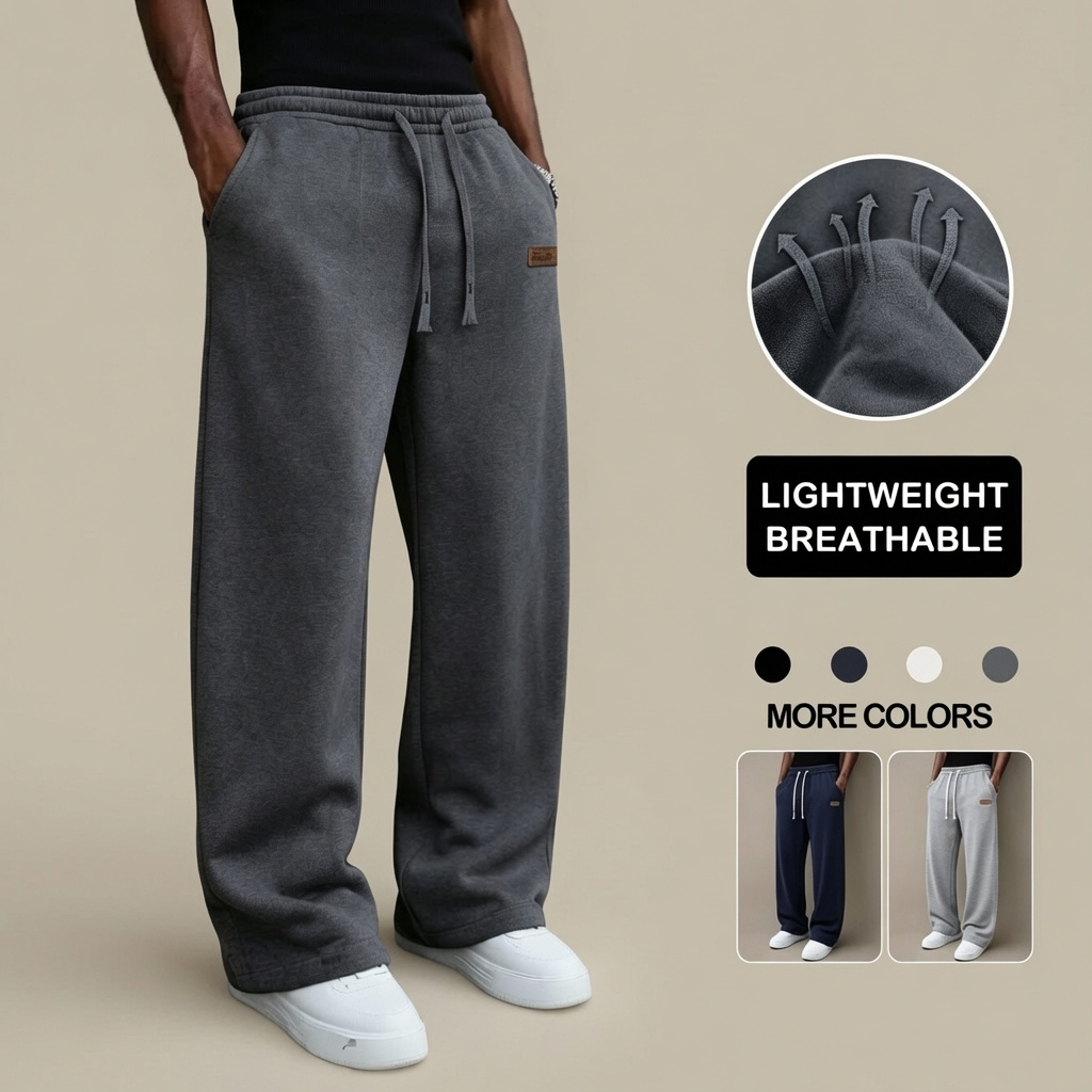 Lightweight Wide Leg Sweatpants