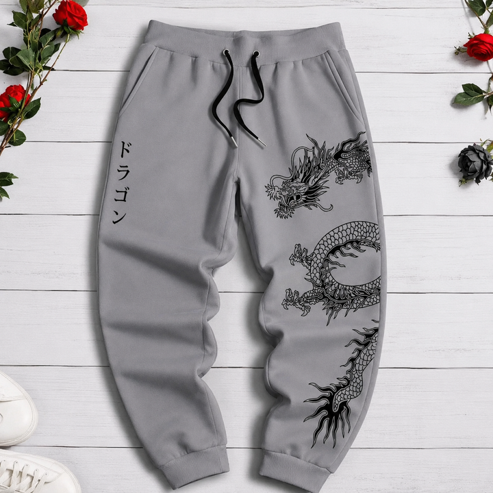 Gothic Dragon Graphic Joggers