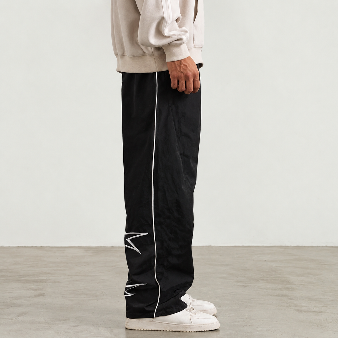 Outline Star Wide-Leg Track Pants