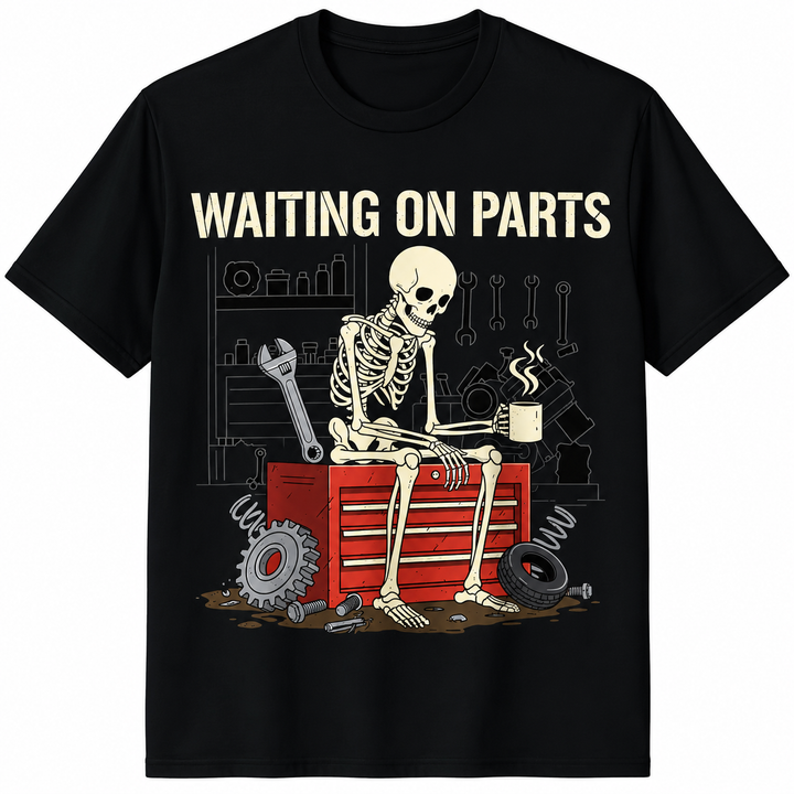 Skeleton Mechanic Graphic T-Shirt