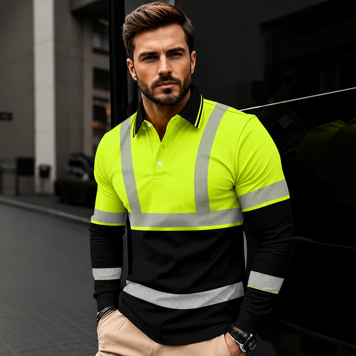High Visibility Reflective Workwear Polo Shirt