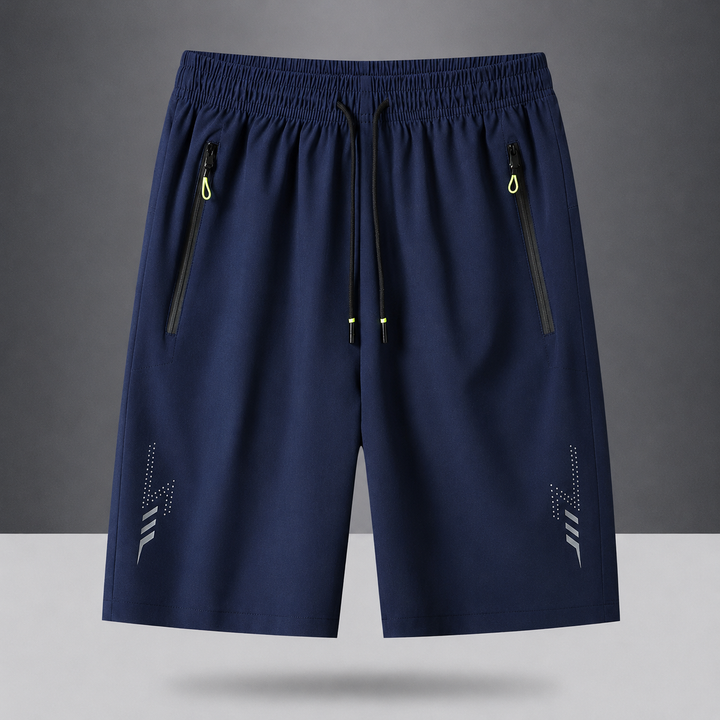 Men’s Ice Silk Quick-Dry Athletic Shorts