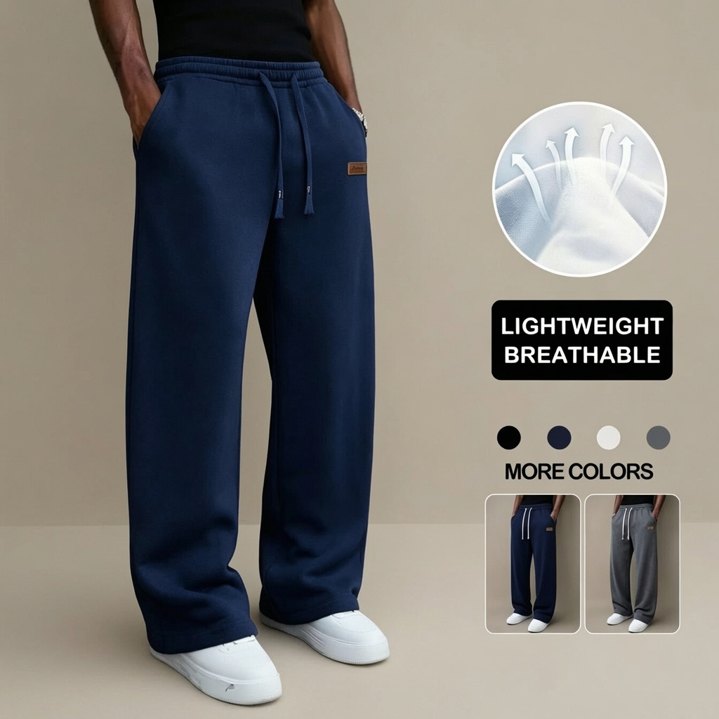 Lightweight Wide Leg Sweatpants