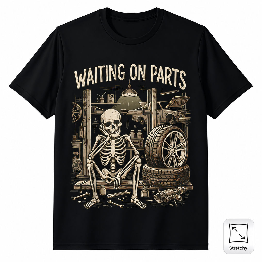 Skeleton Mechanic Graphic T-Shirt