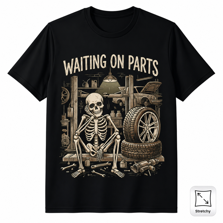 Skeleton Mechanic Graphic T-Shirt