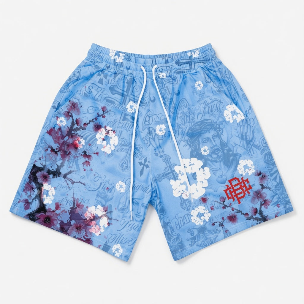 Sakura Graphic Shorts